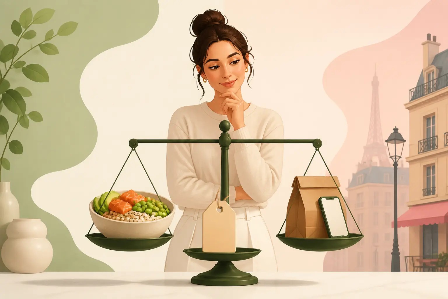 Marché du snacking : balance entre snack protéiné, prix et commande mobile, choix santé-budget-praticité
